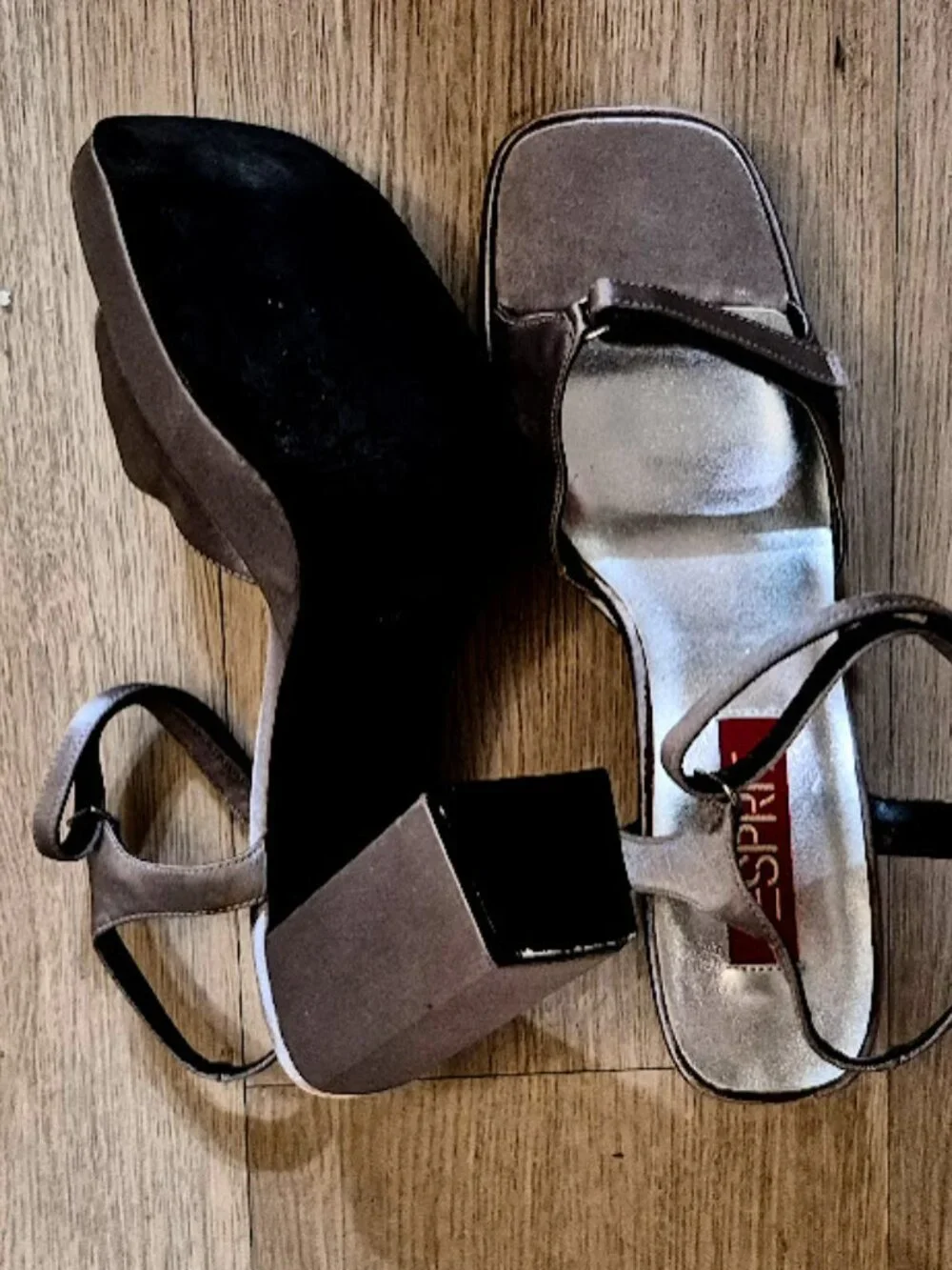 Vtg. Esprit Platform Satin Sophia Heels Size 8.5 NIB